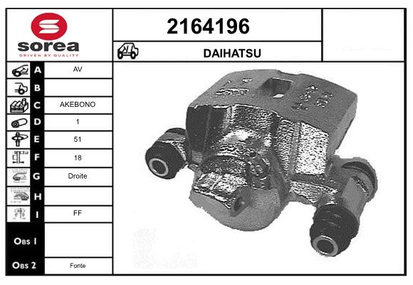 Etrier frana 2164196 EAI