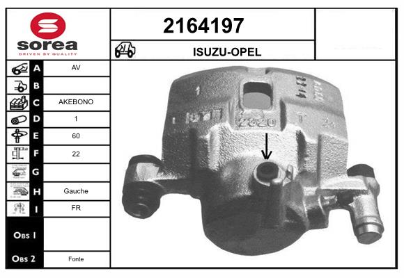 Etrier frana 2164197 EAI