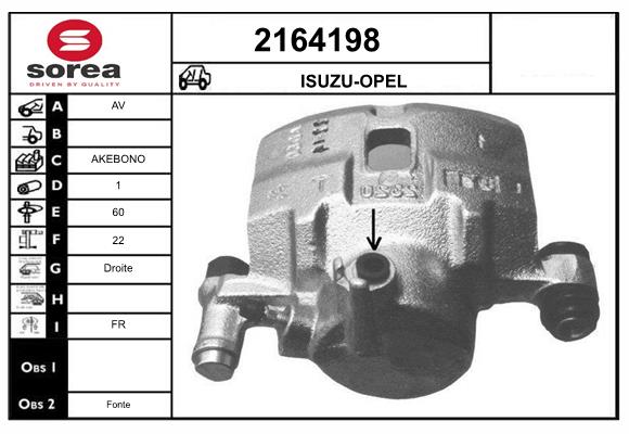 Etrier frana 2164198 EAI