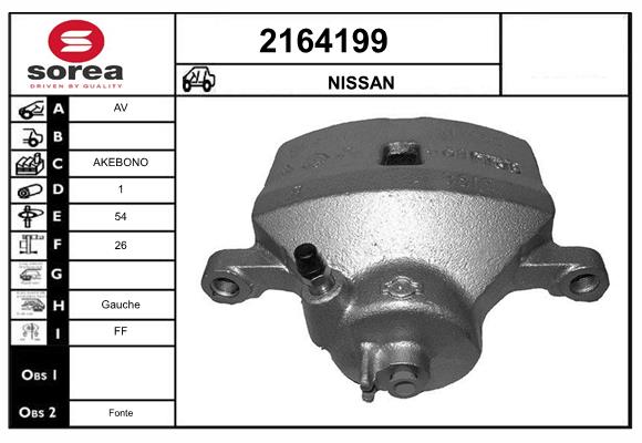 Etrier frana 2164199 EAI