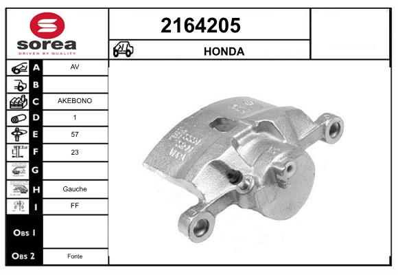 Etrier frana 2164205 EAI