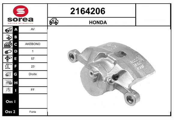 Etrier frana 2164206 EAI