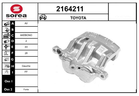 Etrier frana 2164211 EAI