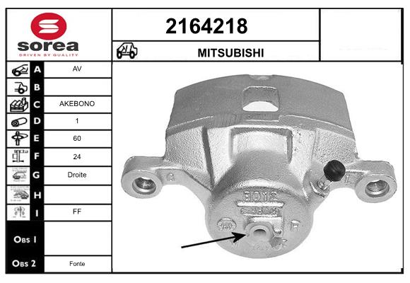 Etrier frana 2164218 EAI