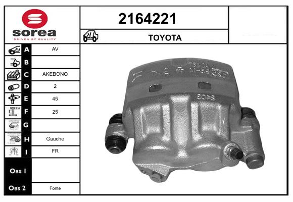 Etrier frana 2164221 EAI