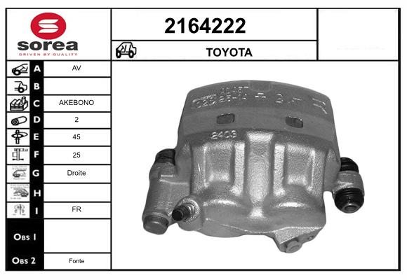 Etrier frana 2164222 EAI