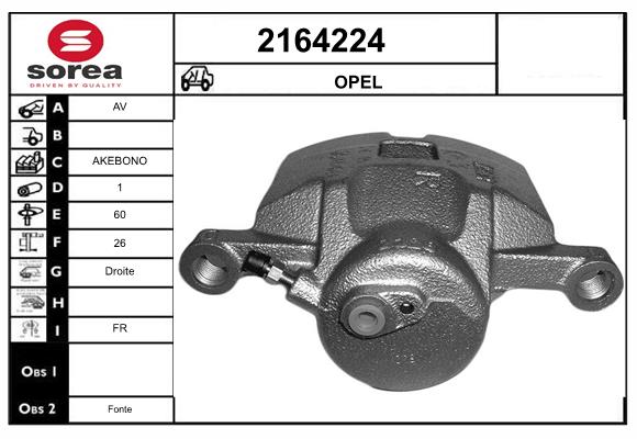 Etrier frana 2164224 EAI