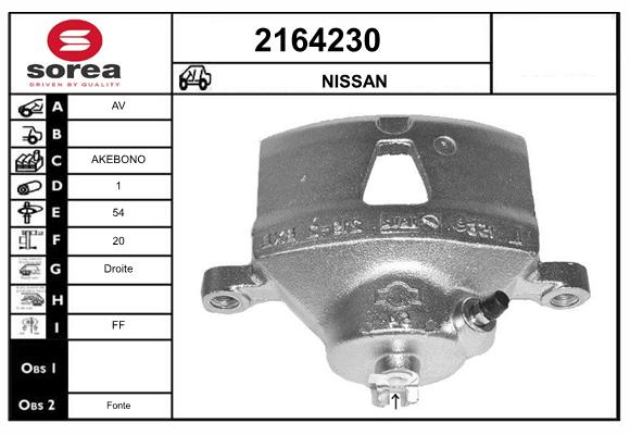Etrier frana 2164230 EAI