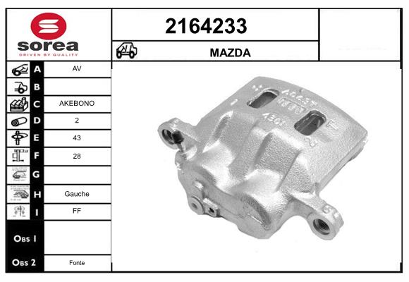 Etrier frana 2164233 EAI