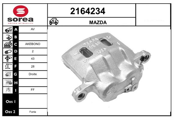 Etrier frana 2164234 EAI