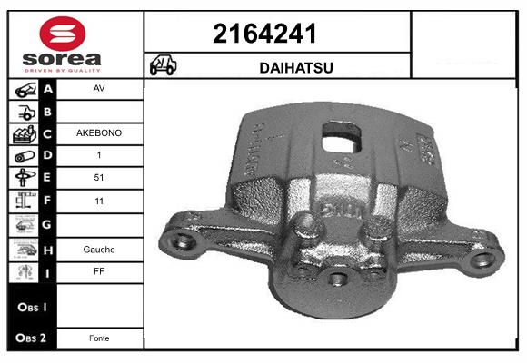 Etrier frana 2164241 EAI