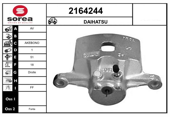 Etrier frana 2164244 EAI