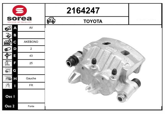 Etrier frana 2164247 EAI