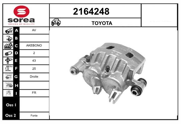 Etrier frana 2164248 EAI