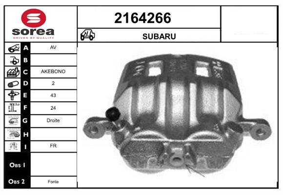 Etrier frana 2164266 EAI