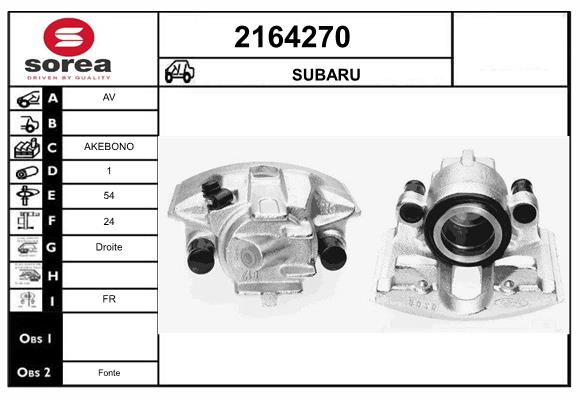 Etrier frana 2164270 EAI