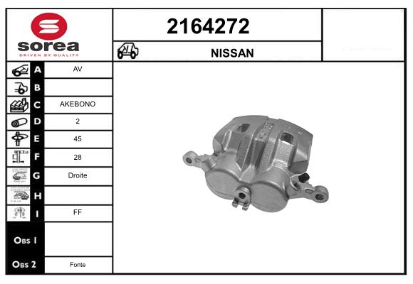 Etrier frana 2164272 EAI