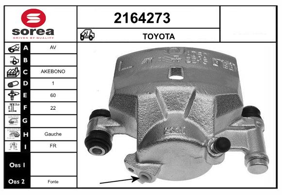 Etrier frana 2164273 EAI