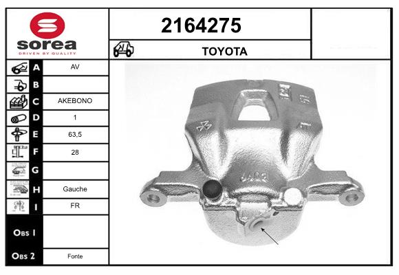 Etrier frana 2164275 EAI