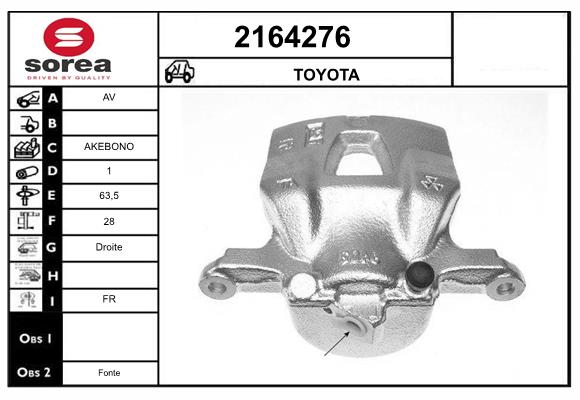 Etrier frana 2164276 EAI