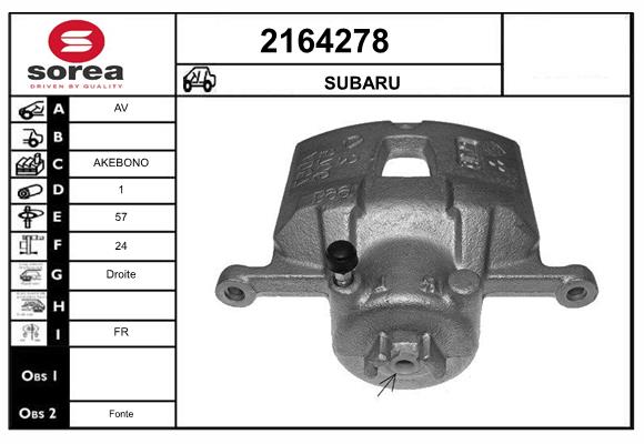 Etrier frana 2164278 EAI