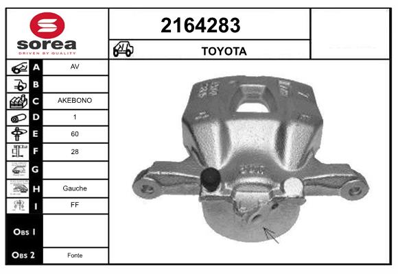 Etrier frana 2164283 EAI