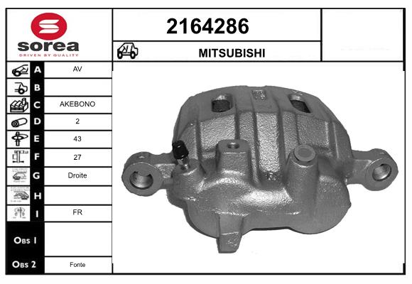 Etrier frana 2164286 EAI