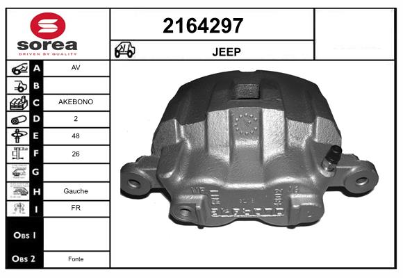 Etrier frana 2164297 EAI