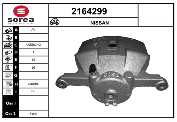 Etrier frana 2164299 EAI