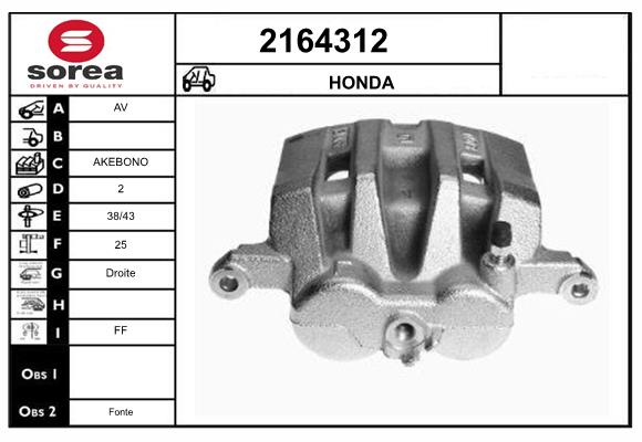 Etrier frana 2164312 EAI