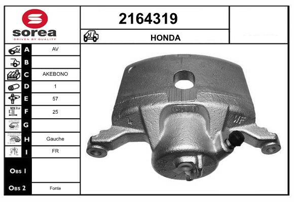 Etrier frana 2164319 EAI