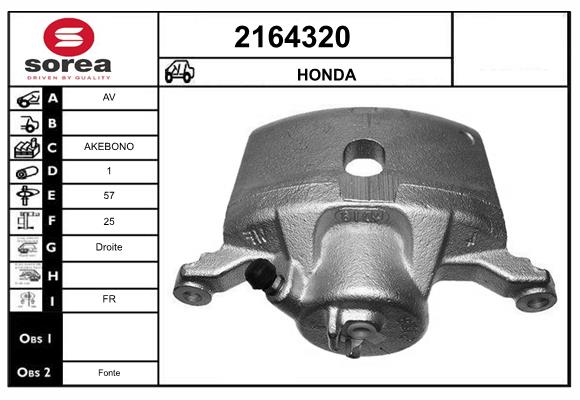 Etrier frana 2164320 EAI