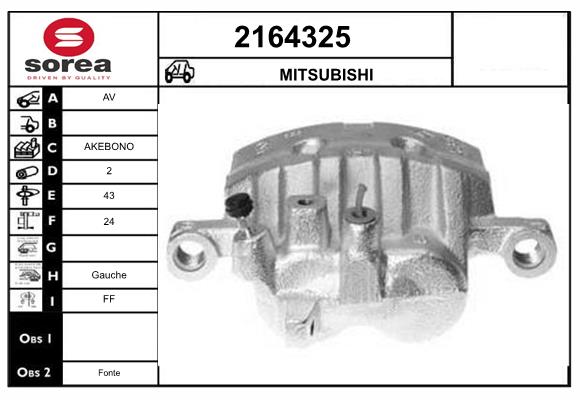 Etrier frana 2164325 EAI