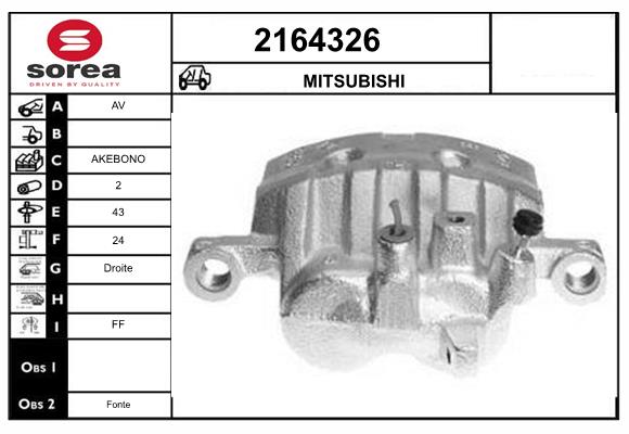 Etrier frana 2164326 EAI