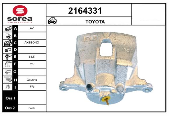 Etrier frana 2164331 EAI