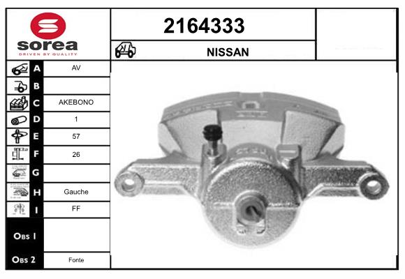 Etrier frana 2164333 EAI
