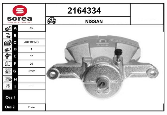 Etrier frana 2164334 EAI