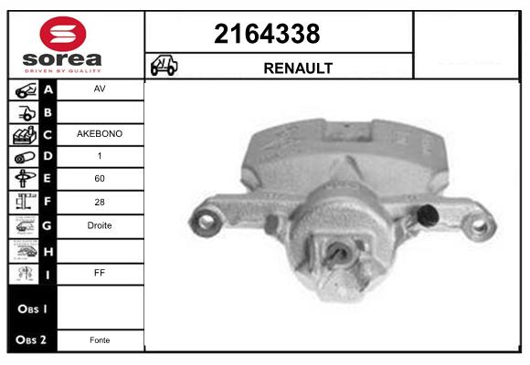 Etrier frana 2164338 EAI