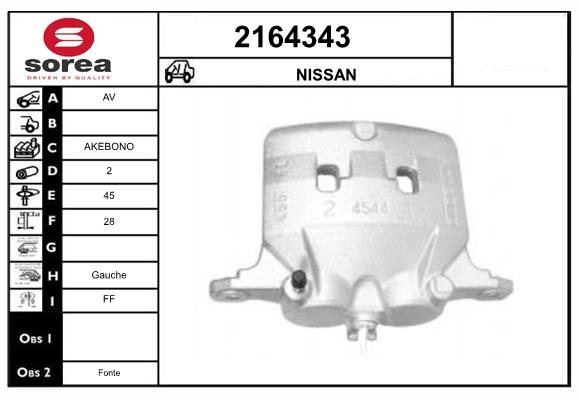 Etrier frana 2164343 EAI