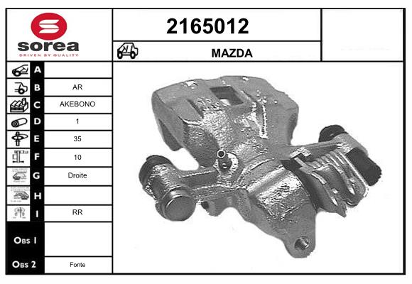 Etrier frana 2165012 EAI