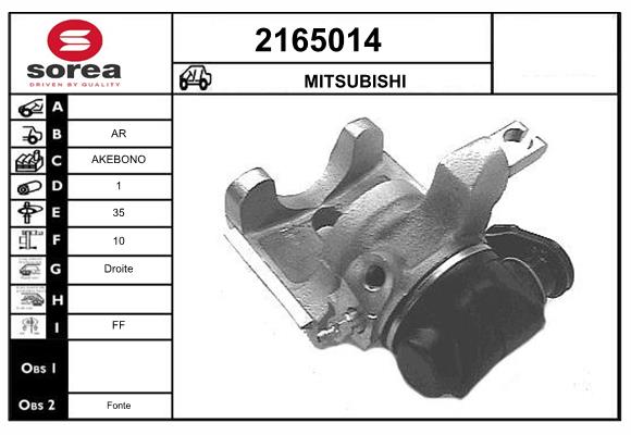 Etrier frana 2165014 EAI