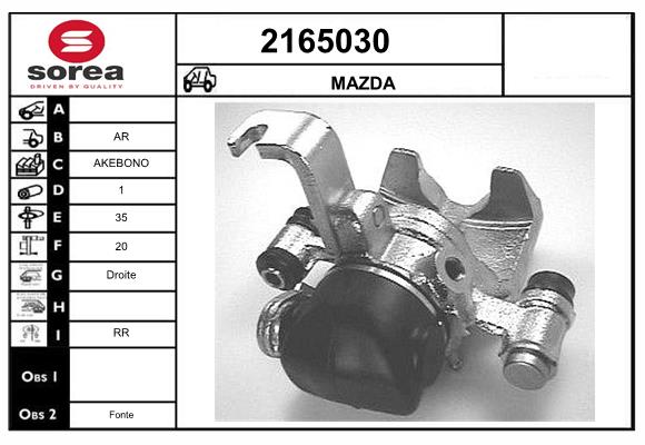 Etrier frana 2165030 EAI