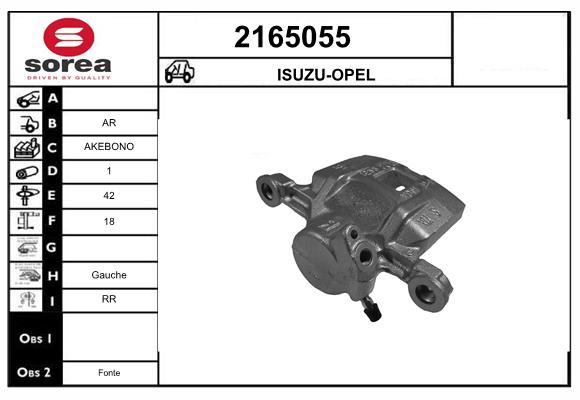 Etrier frana 2165055 EAI