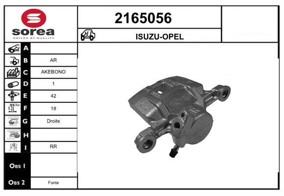 Etrier frana 2165056 EAI