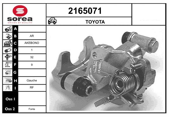 Etrier frana 2165071 EAI