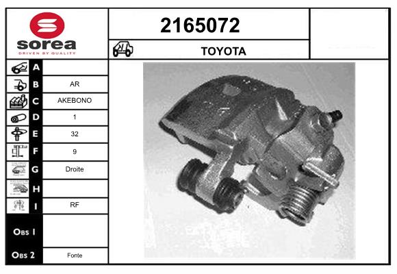 Etrier frana 2165072 EAI