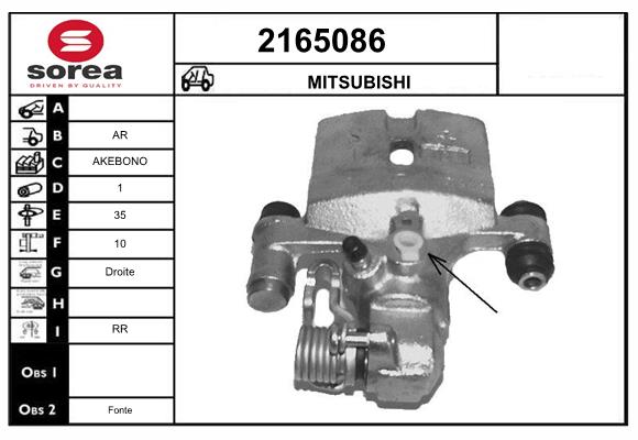 Etrier frana 2165086 EAI