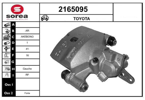 Etrier frana 2165095 EAI
