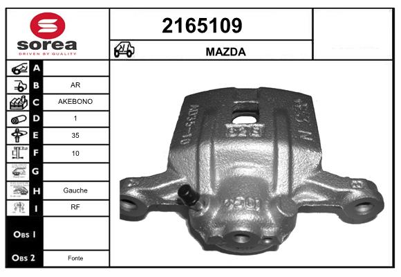Etrier frana 2165109 EAI