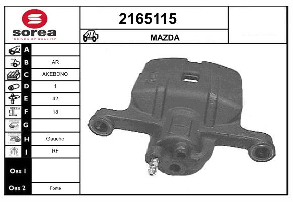 Etrier frana 2165115 EAI